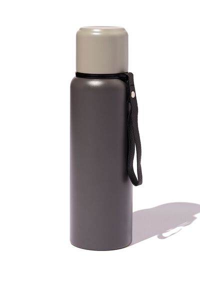 Insulated Flask 1L, CHARCOAL