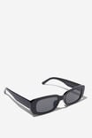 Abby Rectangle Sunglasses, BLACK - alternate image 3