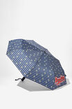 Rainy Day Compact Umbrella, LCN SAN KEROKEROKEROPPI/NAVY - alternate image 1