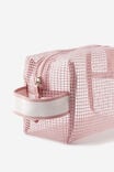 Holiday Mesh Cosmetics Case, PINK - alternate image 2