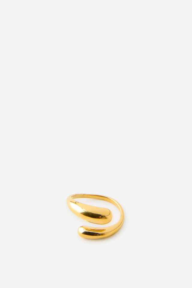 Waterproof Single Ring, GOLD CHUBBY CROSSOVER
