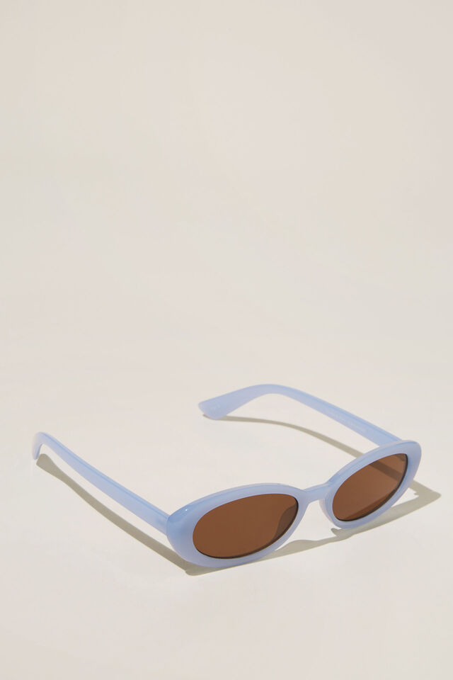 Ophelia Oval Sunglasses, BREEZY BLUE