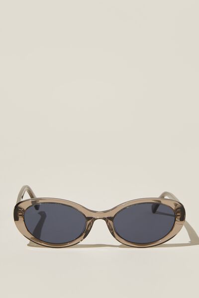 Carter Oval Sunglasses, CHARCOAL