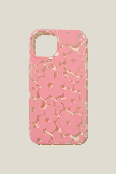 Printed Phone Case Iphone 14, MIMI FLOWER CANDY PINK