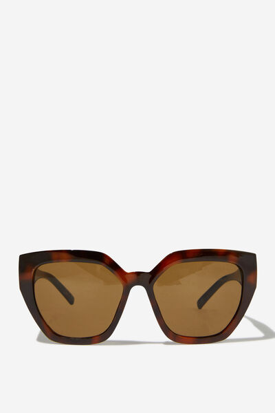 Liana Oversized Sunglasses, TORT