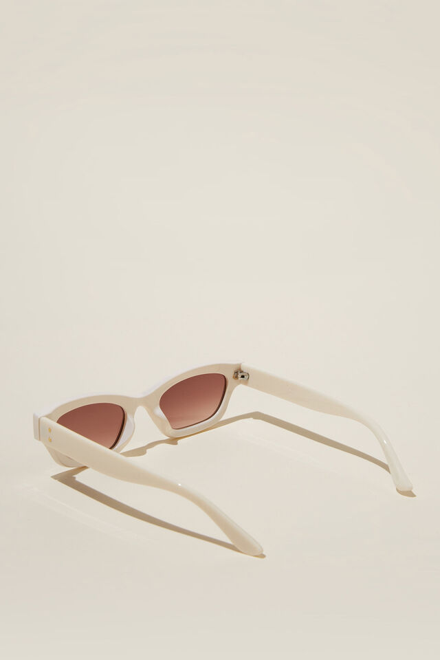 Sophie Slimline Sunglasses, IVORY