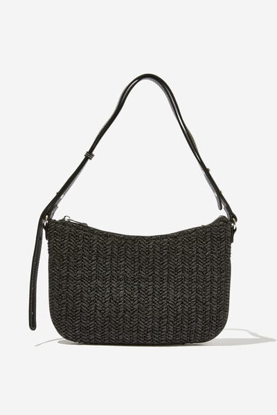 Aries Collection Bag, BLACK/BLACK WOVEN