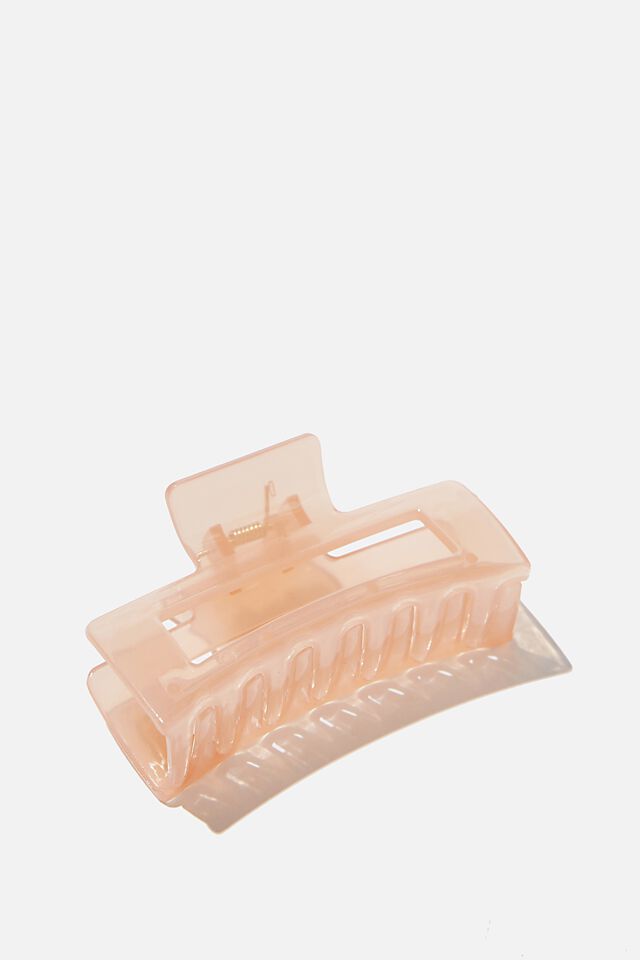 Amber Hair Claw, TRANSPARENT PINK