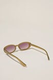 Ophelia Oval Sunglasses, CAMEO GREEN - alternate image 3