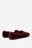 Sophie Slipper Cut Loafer, CHERRY VELVET - alternate image 3