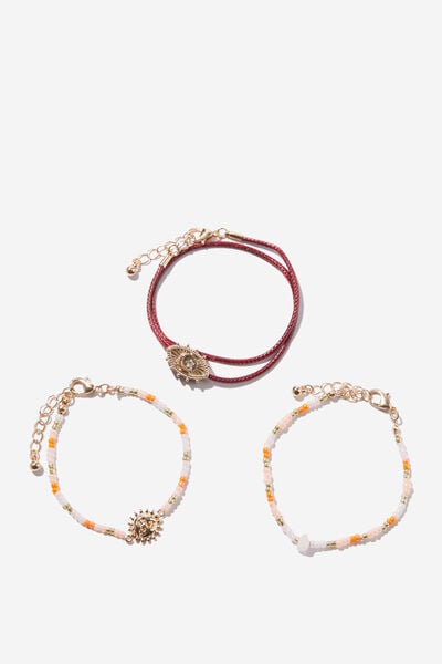 Pulseira - Multipack Bracelet, UP SEADBEAD BRACELET BERRY