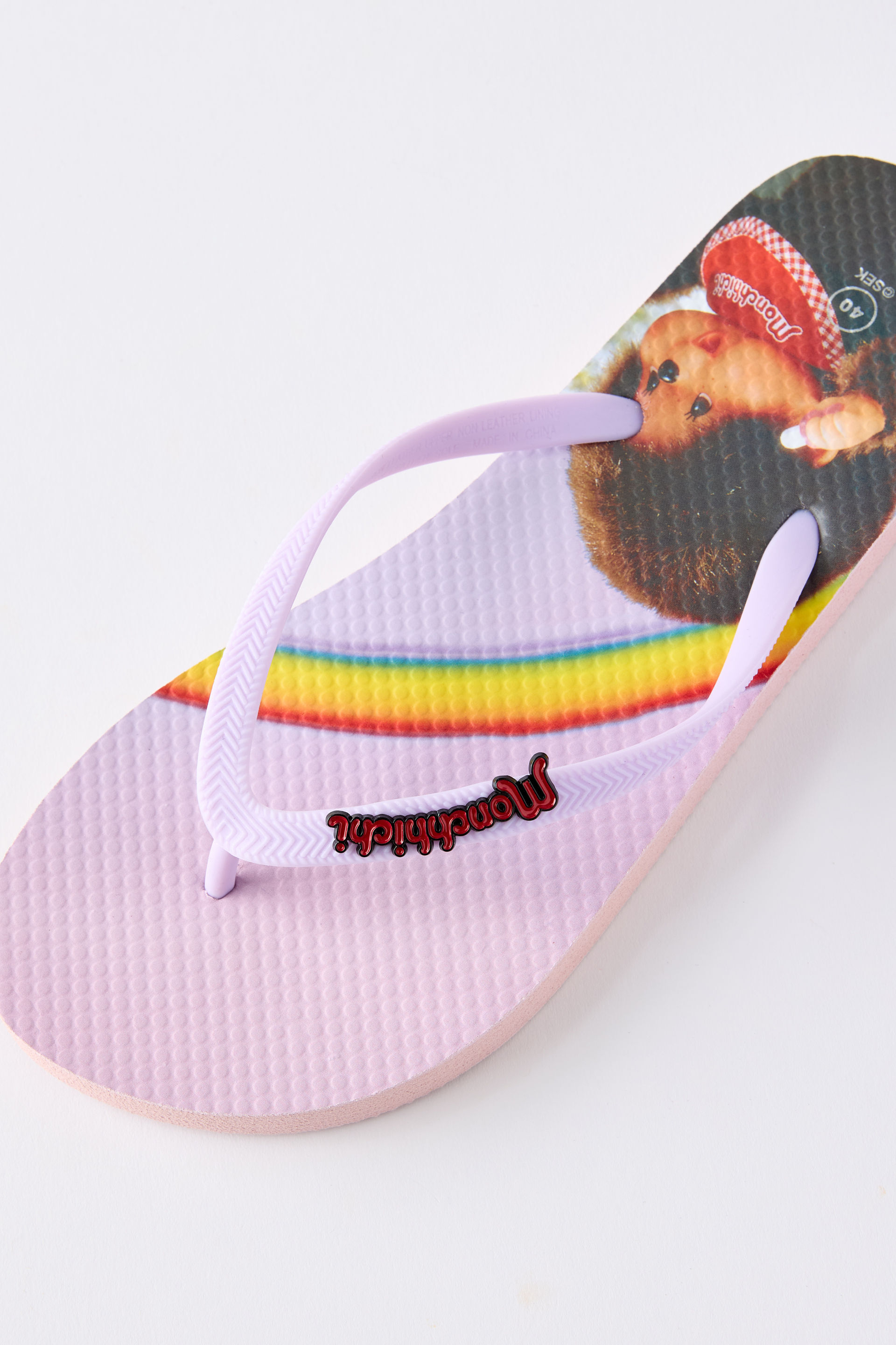 【もんちーぽんちー】 Women's Multi Monchhichi Charm Flip Flop