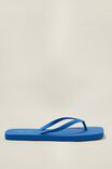 The Rubi Square Toe Flip Flop, SOLID COBALT BLUE - alternate image 1