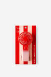 Mini Portable Fan, PINK/RED - alternate image 1