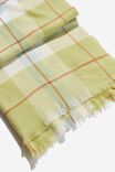 Millie Mid Weight Scarf, HERITAGE GREEN CHECK