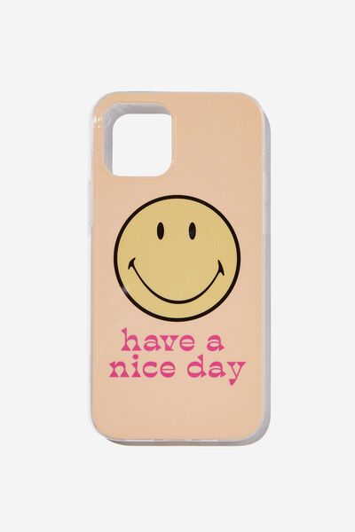 Printed Phone Case Iphone 12/12 Pro, LCN SMI SMILEY HAVE A NICE DAY