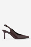 Amber Pointed Slingback, BURGUNDY GLOSS - alternate image 1