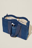The Personalised Stand By Tote, DENIM/NAVY - alternate image 2