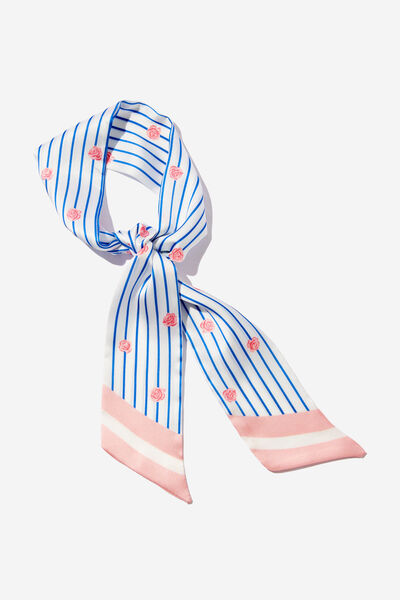 Acessório de cabelo - Hair Scarf, RACHEL ROSE STRIPE/DAHLIA PINK