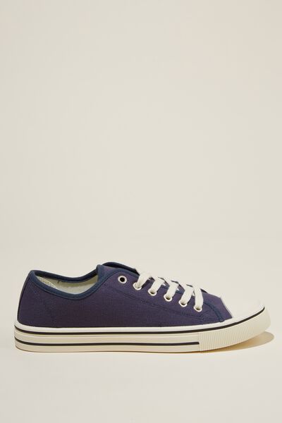 Harlow Lace Up Plimsoll, VINTAGE NAVY