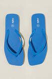 The Rubi Square Toe Flip Flop, SOLID COBALT BLUE - alternate image 4