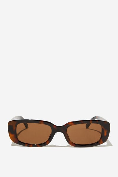 Óculos de Sol - Abby Rectangle Sunglasses, DEEP TORT