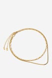 Select Colour: GOLD PAPER CLIP BOX CHAIN