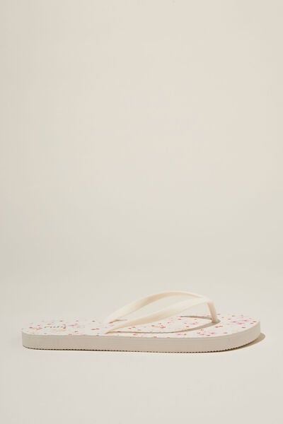 The Rubi Flip Flop, ELODIE DITSY/WHITE