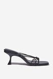 Millie Strappy Knot Mule, BLACK SMOOTH - alternate image 1