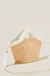 Bridget Mini Bucket Bag, WHITE/NATURAL WOVEN - alternate image 2