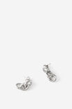 Select Colour: SILVER CHUBBY LINKS STUD