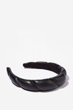 Paris Padded Headband, BLACK CROISSANT - alternate image 2