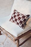 Travesseiro - Cotton Beach Pillow, CHOCOLATE PALM CHECKERBOARD - vista alternativa 1
