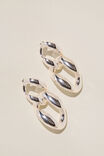 SILVER PLATED DOUBLE LINK STUD