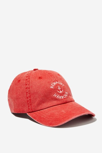 Classic Dad Cap, NEWPORT HARBOUR/WASHED RED