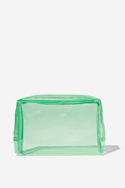 Clear Cos Pouch, GREEN