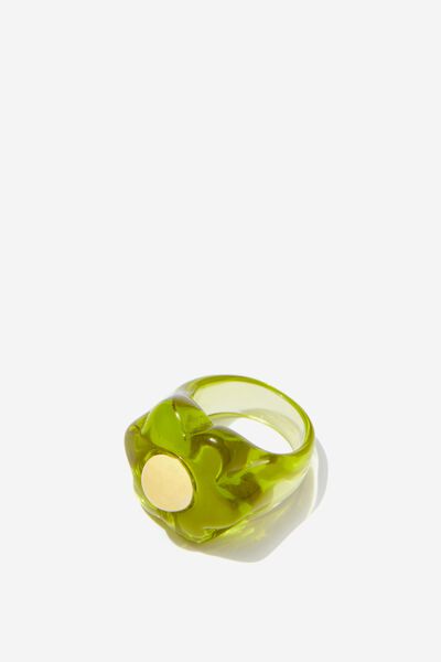 Bubble Ring, GREEN FLOWER