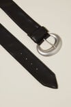 Oversized Soft Belt, BLACK/SILVER - alternate image 2