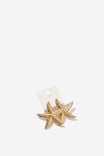 Mid Charm Earring, UP STARFISH GOLD - alternate image 2