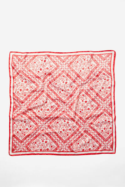 Daisy Scarf, BANDANA PAISLEY/POWDER PINK