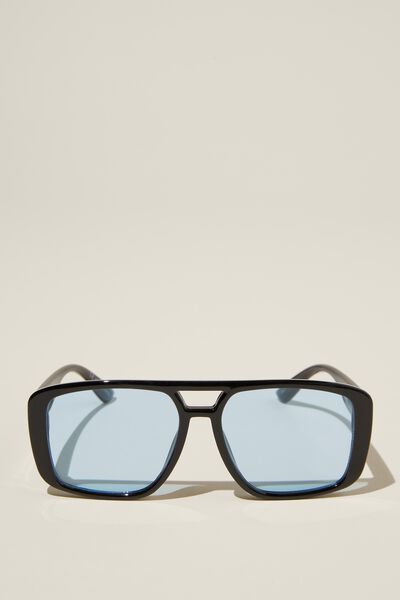 Bella Aviator Sunglasses, BLACK/BLUE
