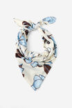 Knot Your Everyday Square Scarf, LEAH FLORAL BLUE - example image 1