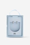 Select Color: SILVER SMALL TAPERED HUGGIE HOOP