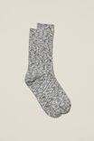 The Holiday Sock, NAVY/BLUE TWIST - alternate image 1