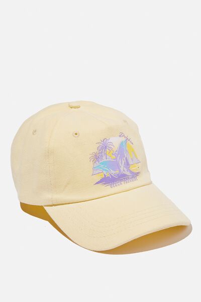 Classic Dad Cap, DOLPHINS/PALE YELLOW