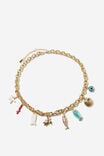 UP SARDINE CHARM NECKLACE GOLD