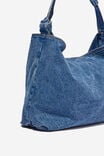 Alex Knotted Slouchy Tote, WASHED BLUE DENIM - alternate image 2