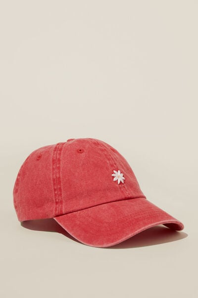Classic Dad Cap, DAISY CHAIN/WASHED RED