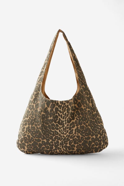 Ava Tote Bag, LEOPARD CANVAS