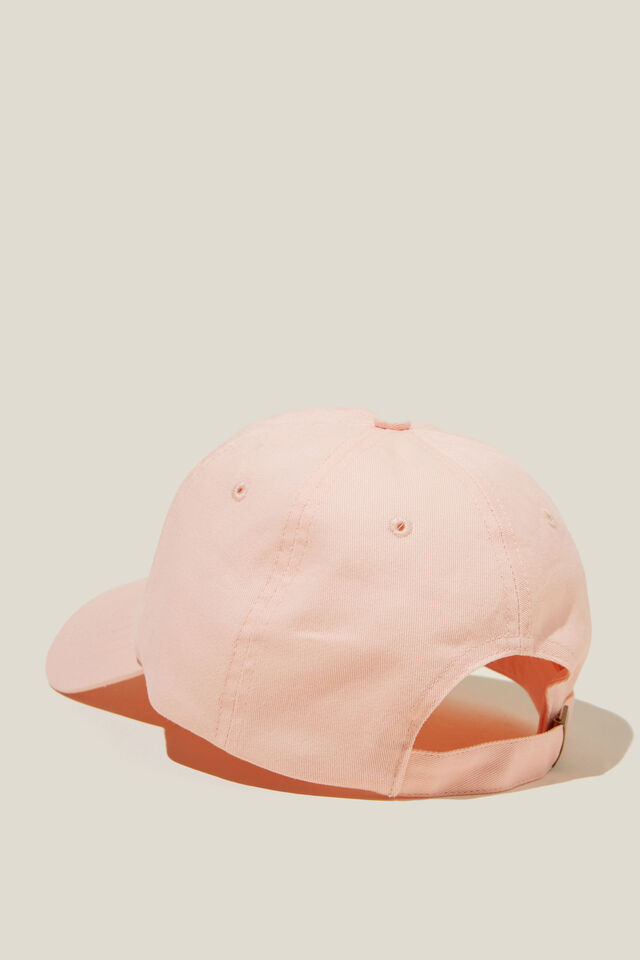 Classic Dad Cap, STITCHED FLOWER/PINK